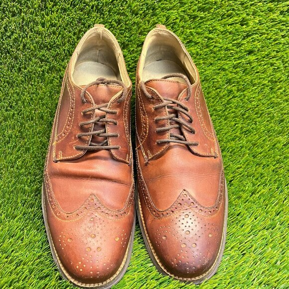 Cole Haan OriginalGrand Long Wing II Mens Size 10.5 Brown Classic Oxford Shoes main image 5